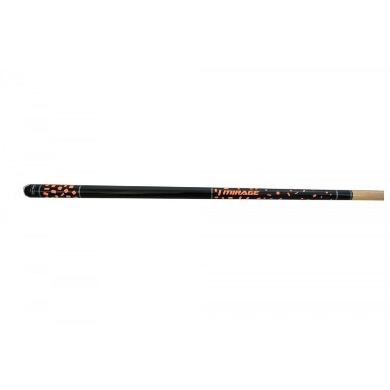 Biljarda Mirage divdaļīgā šķēpmehānisma nūja 145cm/12mm, oranža krāsa