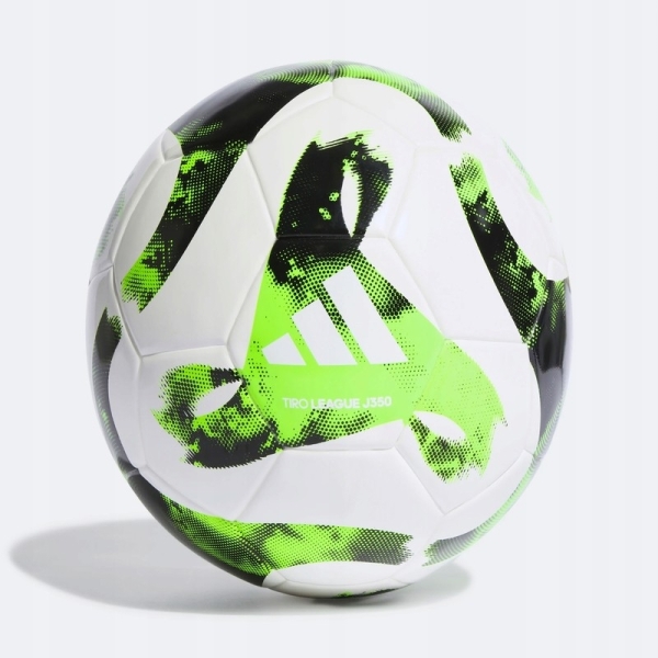 Adidas futbola bumba, Tiro League J350, izmērs 5, krāsa balta un zaļa Adidas futbola bumba, Tiro League J350, izmērs 5, krāsa balta un zaļa