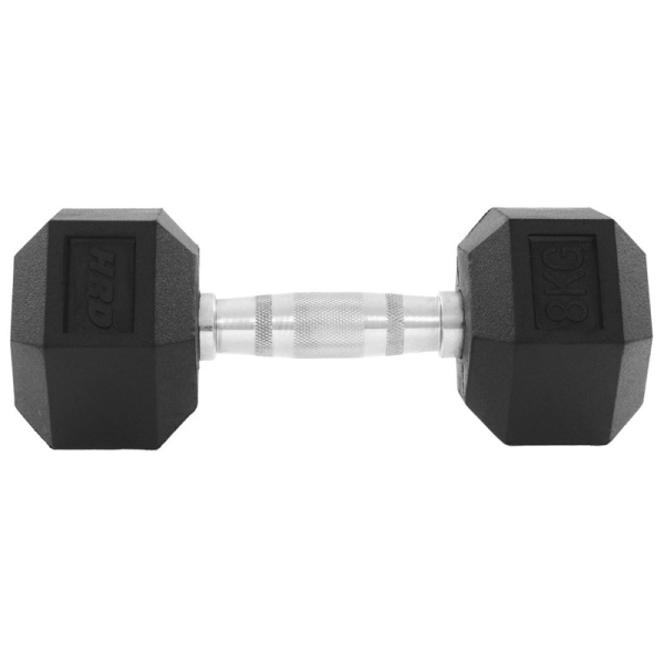 Beltor HRD System Line Hex čuguna gumijas hantele 8kg