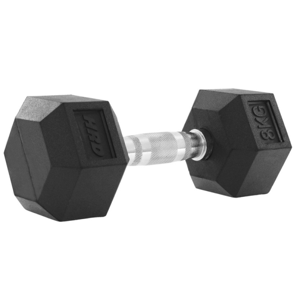 Beltor HRD System Line Hex čuguna čuguna gumijas hantele 10kg Beltor HRD System Line Hex čuguna čuguna gumijas hantele 10kg
