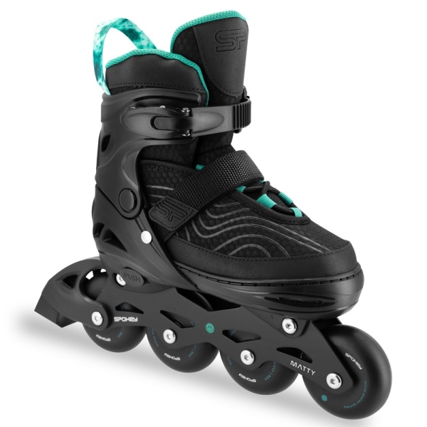 Spokey skrituļslidas, 4 in 1, Quattro 943453, izmērs 35-38, tirkīza krāsa Spokey skrituļslidas, 4 in 1, Quattro 943453, izmērs 35-38, tirkīza krāsa