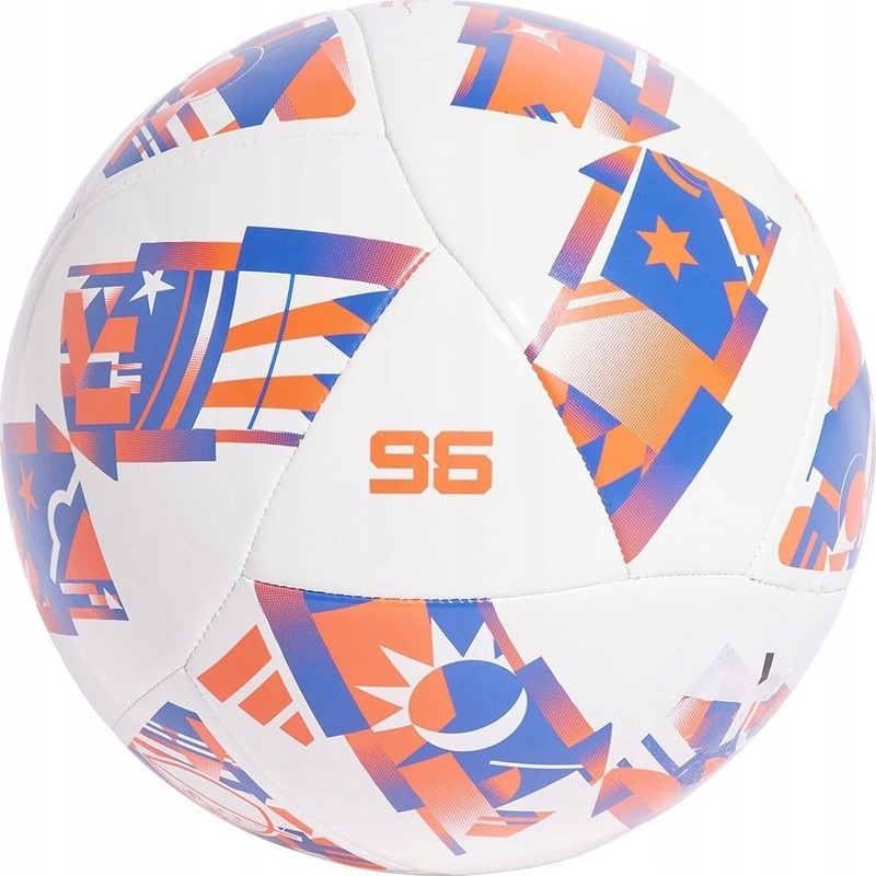 Adidas MLS kluba futbola bumba, izmērs 5, krāsa balta-zilā-oranža