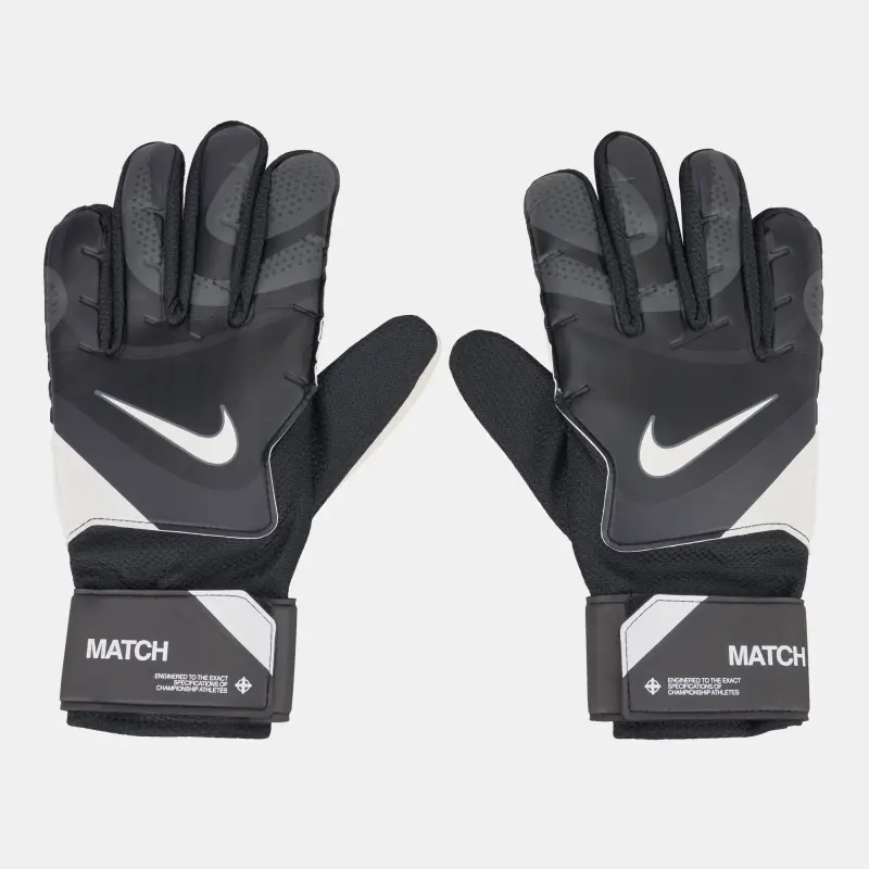 Nike GK Match vārtsargu cimdi, melni/pelēki/balti