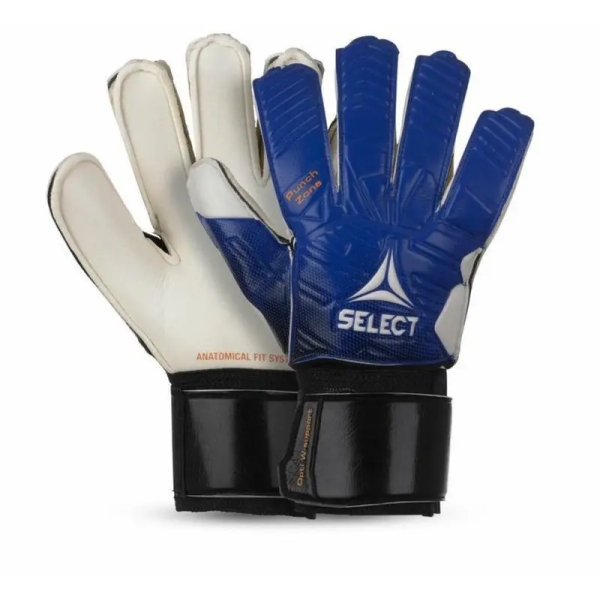 Select 03 Jauniešu vārtsargu cimdi Flat Cut, zili un balti Select 03 Jauniešu vārtsargu cimdi Flat Cut, zili un balti