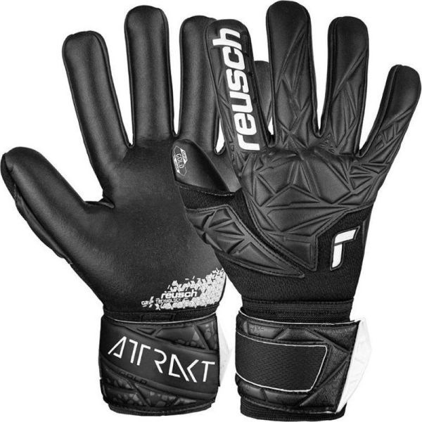 Reusch Attrakt Gold NC vārtsarga cimds, melnā krāsā Reusch Attrakt Gold NC vārtsarga cimds, melnā krāsā