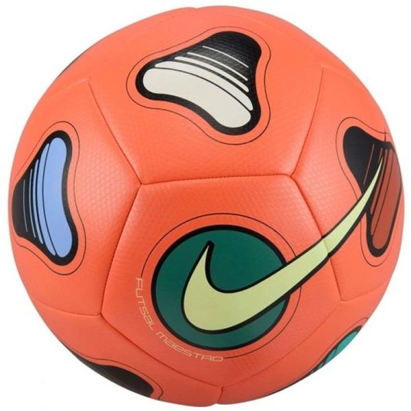 Nike Futsal Maestro telpu futbola bumba, izmērs 4, krāsa oranža-dzeltena-zaļa Nike Futsal Maestro telpu futbola bumba, izmērs 4, krāsa oranža-dzeltena-zaļa