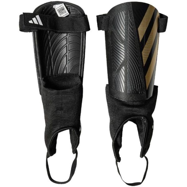 Adidas Tiro SG Match futbola aizsargi, melni un zelta krāsā Adidas Tiro SG Match futbola aizsargi, melni un zelta krāsā